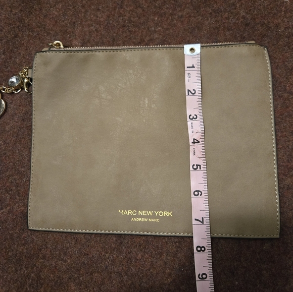 Marc New York Andrew Marc Envelope Clutch In Soft Beige - Picture 4 of 8